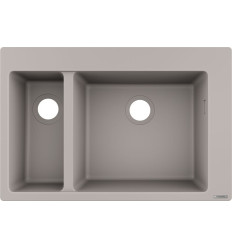0-F635 Zlewozmywak nablatowy 180/450 szarość betonu S51 Hansgrohe (43315380)