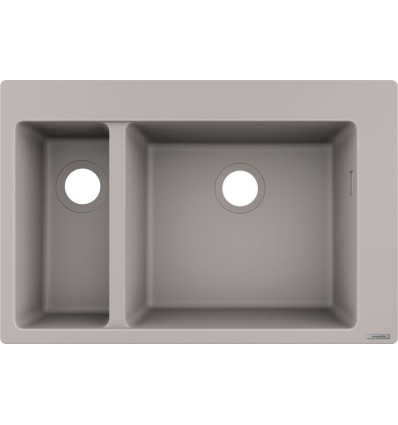 0-F635 Zlewozmywak nablatowy 180/450 szarość betonu S51 Hansgrohe (43315380)