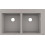 0-F770 Zlewozmywak nablatowy 370/370 szarość betonu S51 Hansgrohe (43316380)