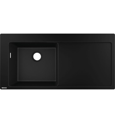 10-F450 Zlewozmywak nablatowy 450 z ociekaczem po prawej stronie czarny grafitowy S51 Hansgrohe (43330170)