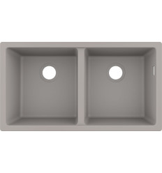 0-U770 Zlewozmywak podblatowy 370/370 szarość betonu S51 Hansgrohe (43434380)