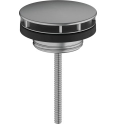 Niezamykany komplet odpływowy do umywalek czarny chrom szczotkowany Hansgrohe (50001340)