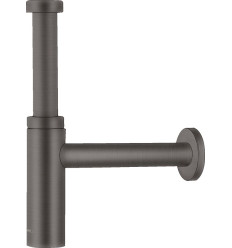Syfon ozdobny Flowstar S Czarny Chrom Szczotkowany Hansgrohe (52105340)