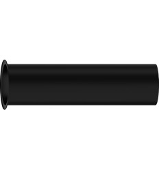 Rura prosta z obrzeżem 300 mm Czarny Matowy Hansgrohe (53428670)