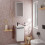 Szafka pod umywalkę 340/245 biały wysoki połysk Xelu Q Hansgrohe (54011670)