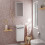 Szafka pod umywalkę 340/245 biały wysoki połysk Xelu Q Hansgrohe (54015000)