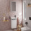 Szafka pod umywalkę 340/245 biały wysoki połysk Xelu Q Hansgrohe (54015670)