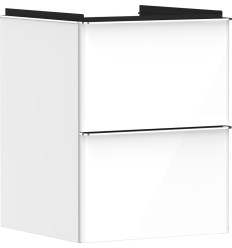Szafka pod umywalkę 480/475 biały wysoki połysk Xelu Q Hansgrohe (54019000)