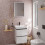 Szafka pod umywalkę 480/475 biały wysoki połysk Xelu Q Hansgrohe (54019670)