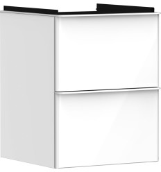 Szafka pod umywalkę 480/475 biały wysoki połysk Xelu Q Hansgrohe (54019700)