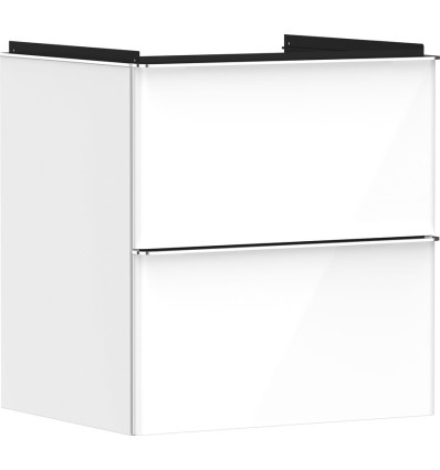 Szafka pod umywalkę 580/475 biały wysoki połysk Xelu Q Hansgrohe (54023000)
