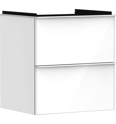 Szafka pod umywalkę 580/475 biały wysoki połysk Xelu Q Hansgrohe (54023700)