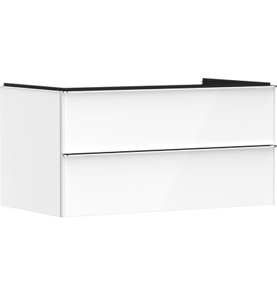 Szafka pod umywalkę 980/550 biały wysoki połysk Xelu Q Hansgrohe (54078000)