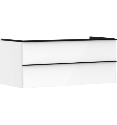 Szafka pod umywalkę 1180/550 biały wysoki połysk Xelu Q Hansgrohe (54082670)