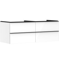 Szafka pod umywalkę nablatową z 4 szufladami 1360/550 Biały Wysoki Połysk Xelu Q Hansgrohe (54086670)