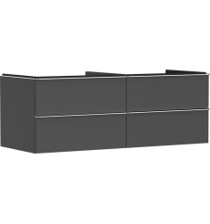 Szafka pod umywalkę nablatową z 4 szufladami 1360/550 Szary Diament Matowy Xelu Q Hansgrohe (54087000)