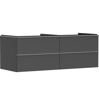 Szafka pod umywalkę nablatową z 4 szufladami 1360/550 Szary Diament Matowy Xelu Q Hansgrohe (54087000)