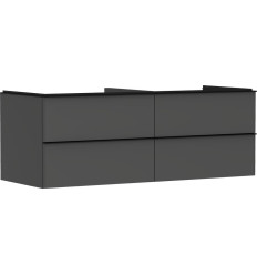 Szafka pod umywalkę nablatową z 4 szufladami 1360/550 Szary Diament Matowy Xelu Q Hansgrohe (54087670)