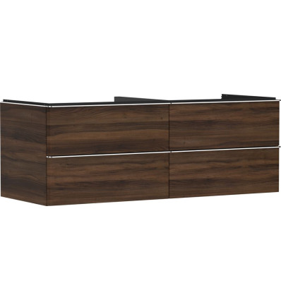 Szafka pod umywalkę nablatową z 4 szufladami 1360/550, Ciemny Orzech Xelu Q Hansgrohe (54089000)