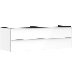 Szafka pod umywalkę nablatową z 4 szufladami 1560/550, Biały Wysoki Połysk Xelu Q Hansgrohe (54090700)