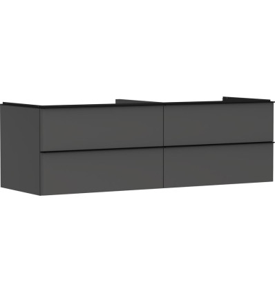 Szafka pod umywalkę nablatową z 4 szufladami 1560/550, Szary Diament Matowy Xelu Q Hansgrohe (54091670)