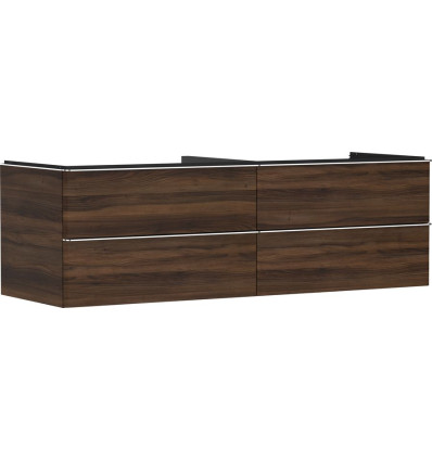 Szafka pod umywalkę nablatową z 4 szufladami 1560/550, Ciemny Orzech Xelu Q Hansgrohe (54093000)