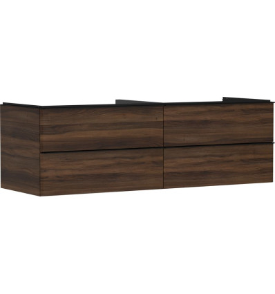 Szafka pod umywalkę nablatową z 4 szufladami 1560/550, Ciemny Orzech Xelu Q Hansgrohe (54093670)