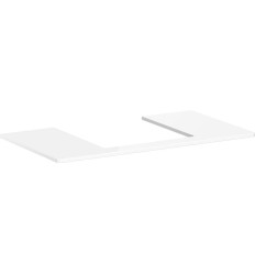 Blat 980/550 z wycięciem na środku pod umywalkę wpuszczaną, szlifowaną 500/480 Biały Błyszczący Xelu Q Hansgrohe (54095050)