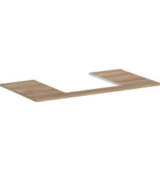 Blat 980/550 z wycięciem na środku pod umywalkę wpuszczaną, szlifowaną 500/480 Naturalny Dąb Xelu Q Hansgrohe (54095230)
