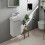 Szafka pod małą umywalkę wiszącą z drzwiami lewymi 340/245, Biały Matowy Xevolos E Hansgrohe (54166320)
