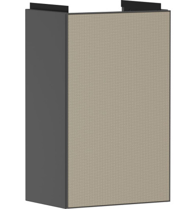 Szafka pod małą umywalkę wiszącą z drzwiami prawymi 340/245, Szary Łupek Matowy Xevolos E Hansgrohe (54171390)