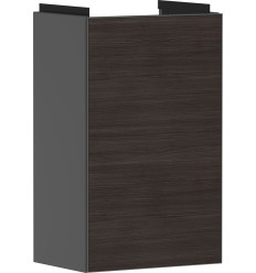 Szafka pod małą umywalkę wiszącą z drzwiami prawymi 340/245, Szary Łupek Matowy Xevolos E Hansgrohe (54171730)