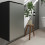 Szafka pod małą umywalkę wiszącą z drzwiami prawymi 340/245, Szary Łupek Matowy Xevolos E Hansgrohe (54171770)