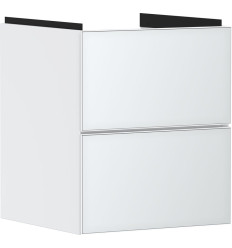 Szafka pod małą umywalkę wiszącą z 2 szufladami 480/475, Biały Matowy Xevolos E Hansgrohe (54172320)