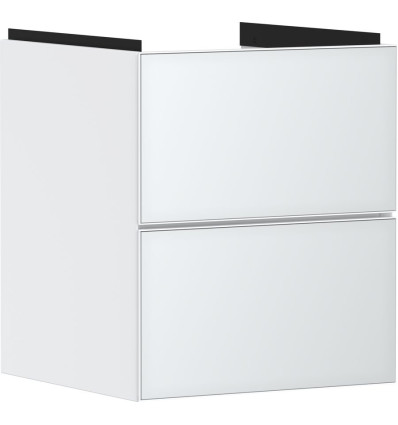 Szafka pod małą umywalkę wiszącą z 2 szufladami 480/475, Biały Matowy Xevolos E Hansgrohe (54172320)