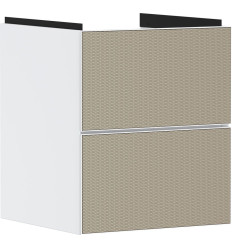 Szafka pod małą umywalkę wiszącą z 2 szufladami 480/475, Biały Matowy Xevolos E Hansgrohe (54172390)