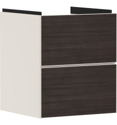 Szafka pod małą umywalkę wiszącą z 2 szufladami 480/475, Piaskowy Beż Matowy Xevolos E Hansgrohe (54173730)