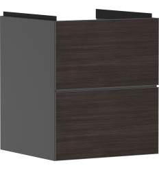 Szafka pod małą umywalkę wiszącą z 2 szufladami 480/475, Szary Łupek Matowy Xevolos E Hansgrohe (54174730)