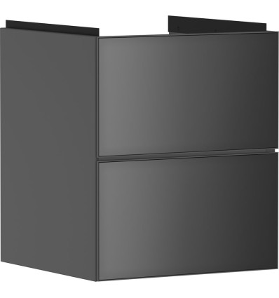 Szafka pod małą umywalkę wiszącą z 2 szufladami 480/475, Szary Łupek Matowy Xevolos E Hansgrohe (54174770)