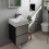 Szafka pod małą umywalkę wiszącą z 2 szufladami 480/475, Szary Łupek Matowy Xevolos E Hansgrohe (54174770)