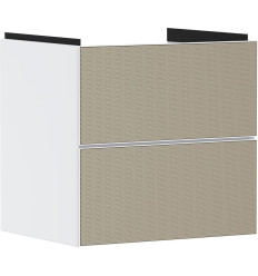 Szafka pod umywalkę wiszącą z 2 szufladami 580/475, Biały Matowy Xevolos E Hansgrohe (54175390)