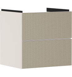 Szafka pod umywalkę wiszącą z 2 szufladami 580/475, Piaskowy Beż Matowy Xevolos E Hansgrohe (54176390)