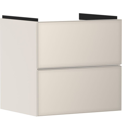 Szafka pod umywalkę wiszącą z 2 szufladami 580/475, Piaskowy Beż Matowy Xevolos E Hansgrohe (54176790)