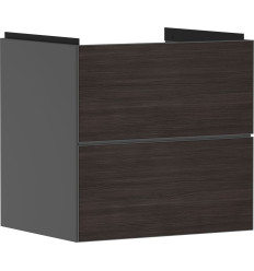 Szafka pod umywalkę wiszącą z 2 szufladami 580/475, Szary Łupek Matowy Xevolos E Hansgrohe (54177730)