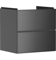 Szafka pod umywalkę wiszącą z 2 szufladami 580/475, Szary Łupek Matowy Xevolos E Hansgrohe (54177770)