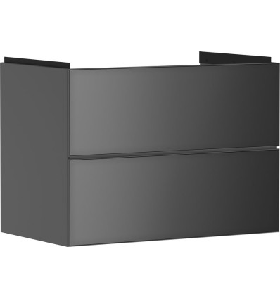 Szafka pod umywalkę wiszącą z 2 szufladami 780/475, Szary Łupek Matowy Xevolos E Hansgrohe (54180770)