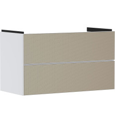 Szafka pod umywalkę wiszącą z 2 szufladami 980/475, Biały Matowy Xevolos E Hansgrohe (54181390)