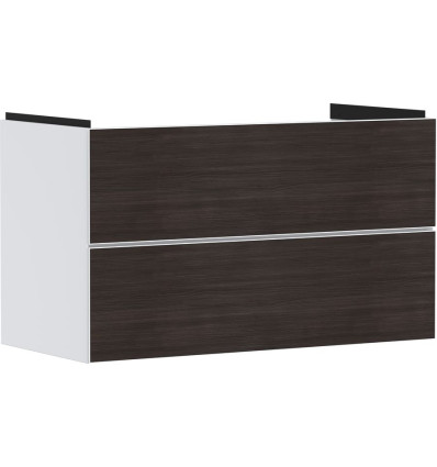 Szafka pod umywalkę wiszącą z 2 szufladami 980/475, Biały Matowy Xevolos E Hansgrohe (54181730)