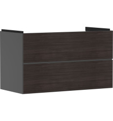 Szafka pod umywalkę wiszącą z 2 szufladami 980/475, Szary Łupek Matowy Xevolos E Hansgrohe (54183730)