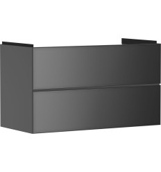 Szafka pod umywalkę wiszącą z 2 szufladami 980/475, Szary Łupek Matowy Xevolos E Hansgrohe (54183770)